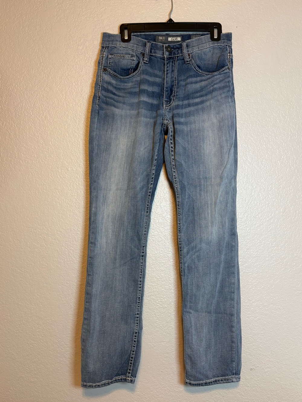 BKE Buckle Jake Light Wash Straight Jeans Men 30
